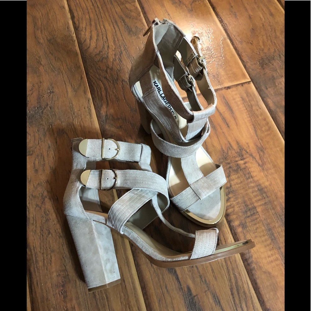 Karl Lagerfeld Block Heel